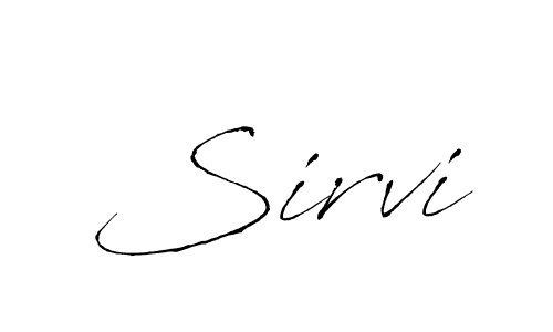How to make Sirvi name signature. Use Antro_Vectra style for creating short signs online. This is the latest handwritten sign. Sirvi signature style 6 images and pictures png