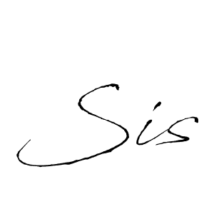 Antro_Vectra is a professional signature style that is perfect for those who want to add a touch of class to their signature. It is also a great choice for those who want to make their signature more unique. Get Sis name to fancy signature for free. Sis signature style 6 images and pictures png