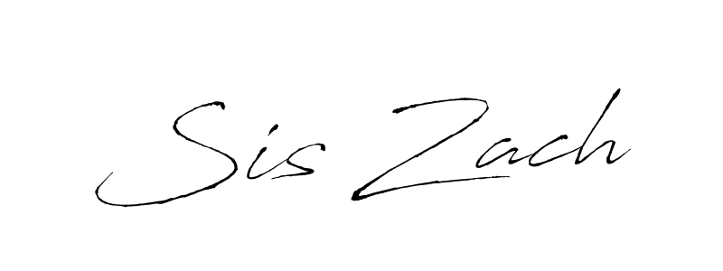 Use a signature maker to create a handwritten signature online. With this signature software, you can design (Antro_Vectra) your own signature for name Sis Zach. Sis Zach signature style 6 images and pictures png