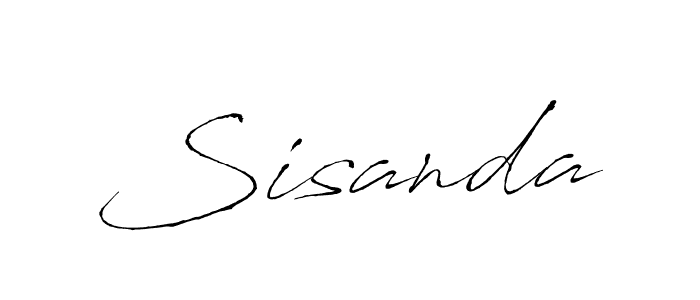 How to make Sisanda signature? Antro_Vectra is a professional autograph style. Create handwritten signature for Sisanda name. Sisanda signature style 6 images and pictures png