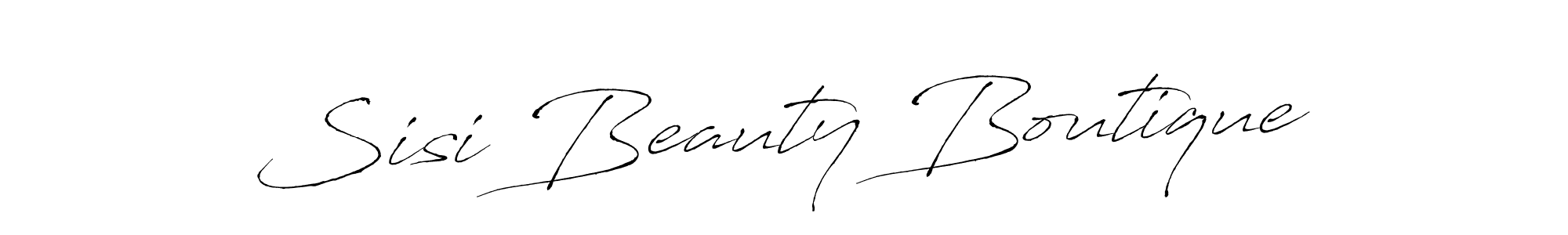 Sisi Beauty Boutique stylish signature style. Best Handwritten Sign (Antro_Vectra) for my name. Handwritten Signature Collection Ideas for my name Sisi Beauty Boutique. Sisi Beauty Boutique signature style 6 images and pictures png