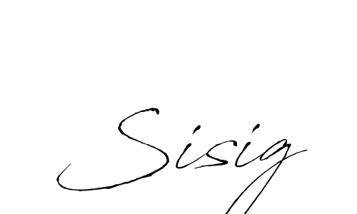 Design your own signature with our free online signature maker. With this signature software, you can create a handwritten (Antro_Vectra) signature for name Sisig. Sisig signature style 6 images and pictures png