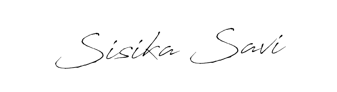 Also we have Sisika Savi name is the best signature style. Create professional handwritten signature collection using Antro_Vectra autograph style. Sisika Savi signature style 6 images and pictures png