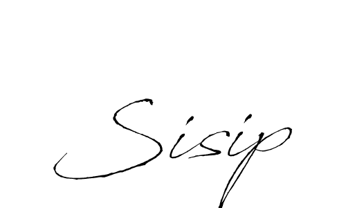 You should practise on your own different ways (Antro_Vectra) to write your name (Sisip) in signature. don't let someone else do it for you. Sisip signature style 6 images and pictures png