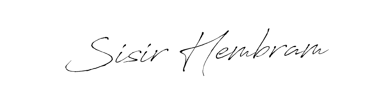 This is the best signature style for the Sisir Hembram name. Also you like these signature font (Antro_Vectra). Mix name signature. Sisir Hembram signature style 6 images and pictures png