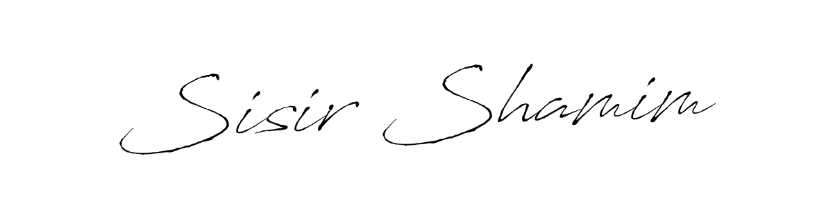 Make a beautiful signature design for name Sisir Shamim. With this signature (Antro_Vectra) style, you can create a handwritten signature for free. Sisir Shamim signature style 6 images and pictures png