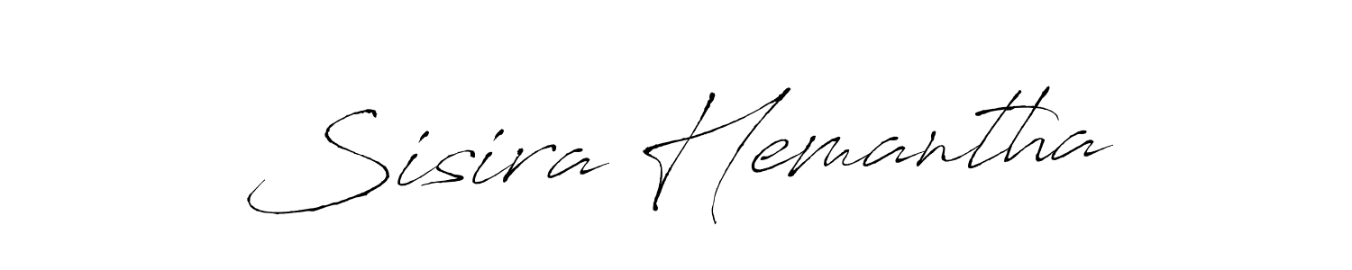 if you are searching for the best signature style for your name Sisira Hemantha. so please give up your signature search. here we have designed multiple signature styles  using Antro_Vectra. Sisira Hemantha signature style 6 images and pictures png