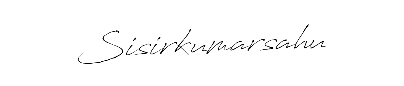 How to make Sisirkumarsahu signature? Antro_Vectra is a professional autograph style. Create handwritten signature for Sisirkumarsahu name. Sisirkumarsahu signature style 6 images and pictures png