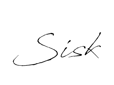 Create a beautiful signature design for name Sisk. With this signature (Antro_Vectra) fonts, you can make a handwritten signature for free. Sisk signature style 6 images and pictures png