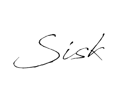 Use a signature maker to create a handwritten signature online. With this signature software, you can design (Antro_Vectra) your own signature for name Sisk. Sisk signature style 6 images and pictures png