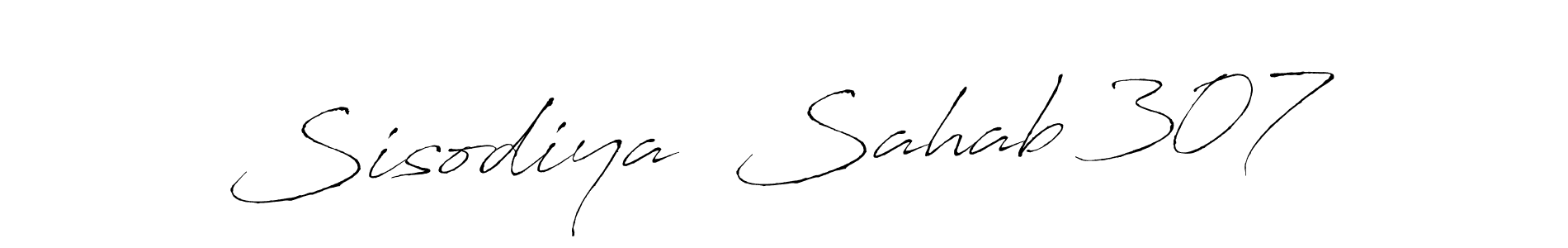 This is the best signature style for the Sisodiya  Sahab 307 name. Also you like these signature font (Antro_Vectra). Mix name signature. Sisodiya  Sahab 307 signature style 6 images and pictures png