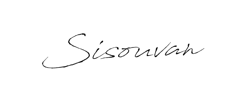 How to make Sisouvan signature? Antro_Vectra is a professional autograph style. Create handwritten signature for Sisouvan name. Sisouvan signature style 6 images and pictures png