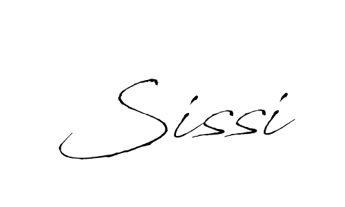 Make a beautiful signature design for name Sissi. With this signature (Antro_Vectra) style, you can create a handwritten signature for free. Sissi signature style 6 images and pictures png