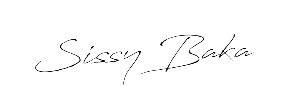 How to make Sissy Baka name signature. Use Antro_Vectra style for creating short signs online. This is the latest handwritten sign. Sissy Baka signature style 6 images and pictures png