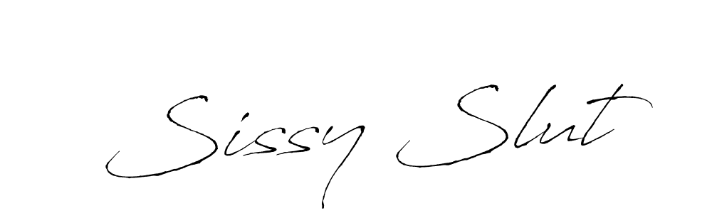 Create a beautiful signature design for name Sissy Slut. With this signature (Antro_Vectra) fonts, you can make a handwritten signature for free. Sissy Slut signature style 6 images and pictures png