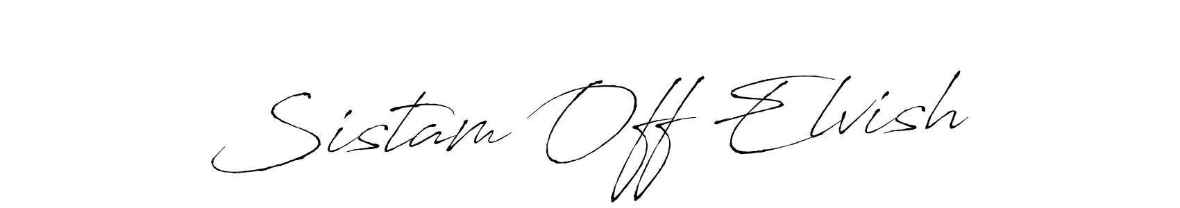 How to Draw Sistam Off Elvish signature style? Antro_Vectra is a latest design signature styles for name Sistam Off Elvish. Sistam Off Elvish signature style 6 images and pictures png