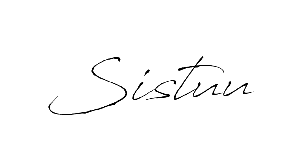 How to make Sistuu name signature. Use Antro_Vectra style for creating short signs online. This is the latest handwritten sign. Sistuu signature style 6 images and pictures png