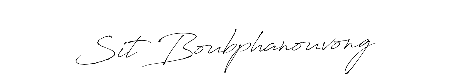 Create a beautiful signature design for name Sit Boubphanouvong. With this signature (Antro_Vectra) fonts, you can make a handwritten signature for free. Sit Boubphanouvong signature style 6 images and pictures png