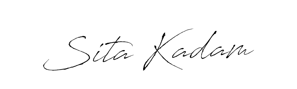 if you are searching for the best signature style for your name Sita Kadam. so please give up your signature search. here we have designed multiple signature styles  using Antro_Vectra. Sita Kadam signature style 6 images and pictures png