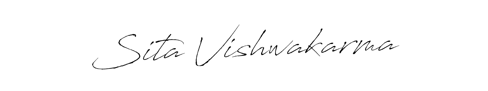 How to make Sita Vishwakarma signature? Antro_Vectra is a professional autograph style. Create handwritten signature for Sita Vishwakarma name. Sita Vishwakarma signature style 6 images and pictures png
