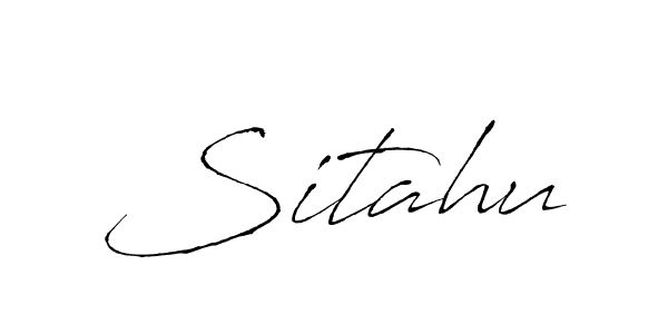 Design your own signature with our free online signature maker. With this signature software, you can create a handwritten (Antro_Vectra) signature for name Sitahu. Sitahu signature style 6 images and pictures png