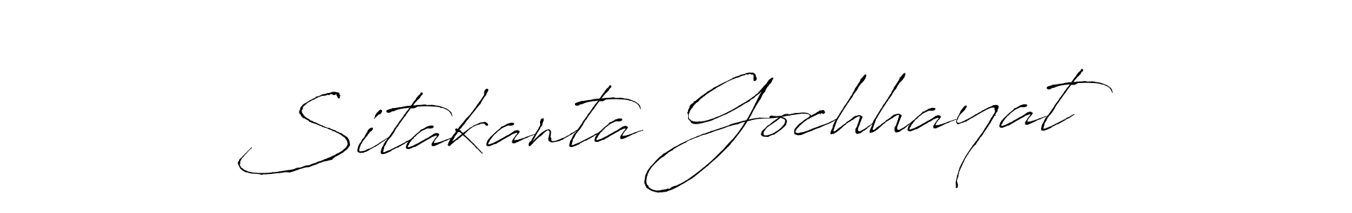 Design your own signature with our free online signature maker. With this signature software, you can create a handwritten (Antro_Vectra) signature for name Sitakanta Gochhayat. Sitakanta Gochhayat signature style 6 images and pictures png