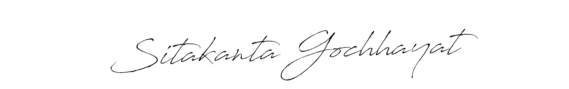 Design your own signature with our free online signature maker. With this signature software, you can create a handwritten (Antro_Vectra) signature for name Sitakanta Gochhayat. Sitakanta Gochhayat signature style 6 images and pictures png