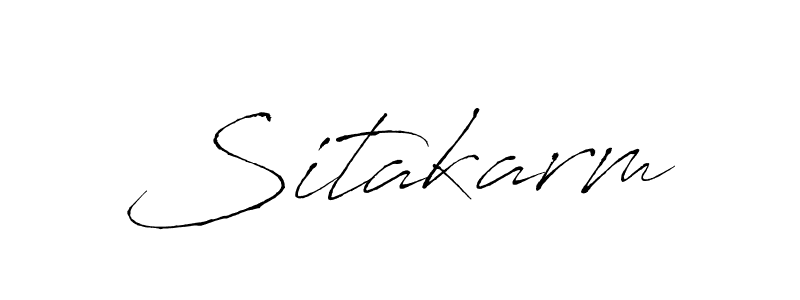 Sitakarm stylish signature style. Best Handwritten Sign (Antro_Vectra) for my name. Handwritten Signature Collection Ideas for my name Sitakarm. Sitakarm signature style 6 images and pictures png