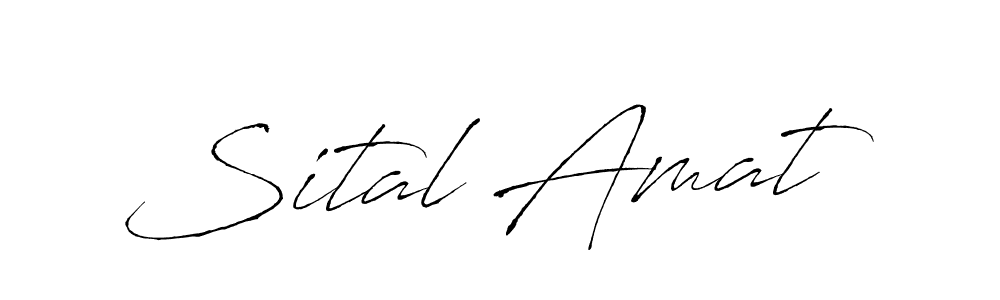 Create a beautiful signature design for name Sital Amat. With this signature (Antro_Vectra) fonts, you can make a handwritten signature for free. Sital Amat signature style 6 images and pictures png