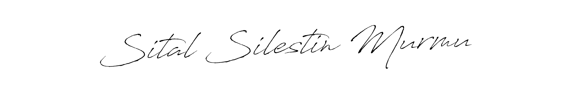 This is the best signature style for the Sital Silestin Murmu name. Also you like these signature font (Antro_Vectra). Mix name signature. Sital Silestin Murmu signature style 6 images and pictures png