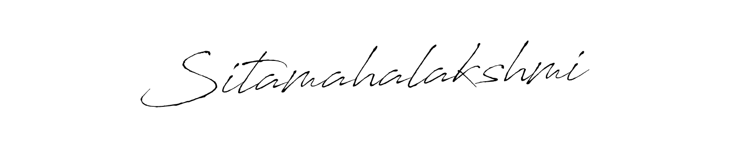 Create a beautiful signature design for name Sitamahalakshmi. With this signature (Antro_Vectra) fonts, you can make a handwritten signature for free. Sitamahalakshmi signature style 6 images and pictures png