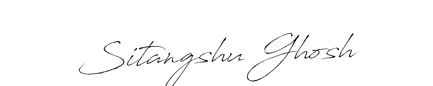 The best way (Antro_Vectra) to make a short signature is to pick only two or three words in your name. The name Sitangshu Ghosh include a total of six letters. For converting this name. Sitangshu Ghosh signature style 6 images and pictures png