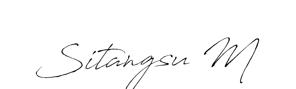 Best and Professional Signature Style for Sitangsu M. Antro_Vectra Best Signature Style Collection. Sitangsu M signature style 6 images and pictures png