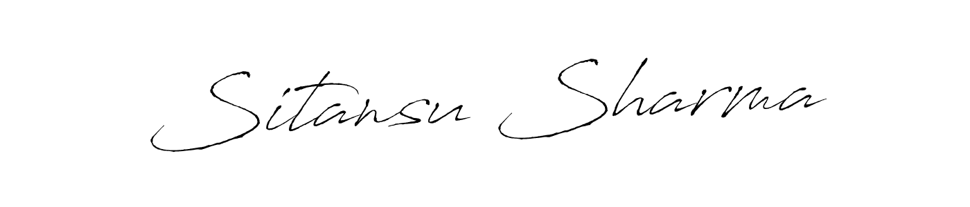 Antro_Vectra is a professional signature style that is perfect for those who want to add a touch of class to their signature. It is also a great choice for those who want to make their signature more unique. Get Sitansu Sharma name to fancy signature for free. Sitansu Sharma signature style 6 images and pictures png