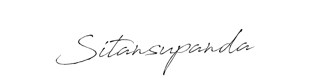 Use a signature maker to create a handwritten signature online. With this signature software, you can design (Antro_Vectra) your own signature for name Sitansupanda. Sitansupanda signature style 6 images and pictures png