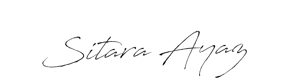 Similarly Antro_Vectra is the best handwritten signature design. Signature creator online .You can use it as an online autograph creator for name Sitara Ayaz. Sitara Ayaz signature style 6 images and pictures png