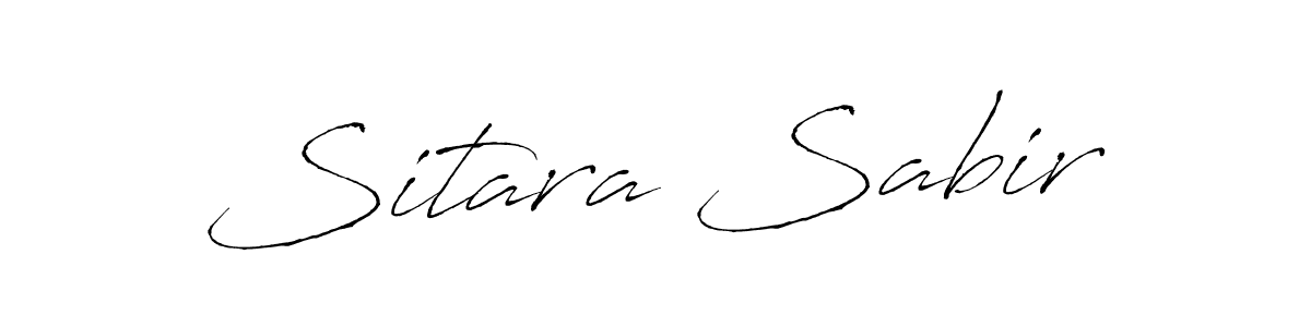 Design your own signature with our free online signature maker. With this signature software, you can create a handwritten (Antro_Vectra) signature for name Sitara Sabir. Sitara Sabir signature style 6 images and pictures png