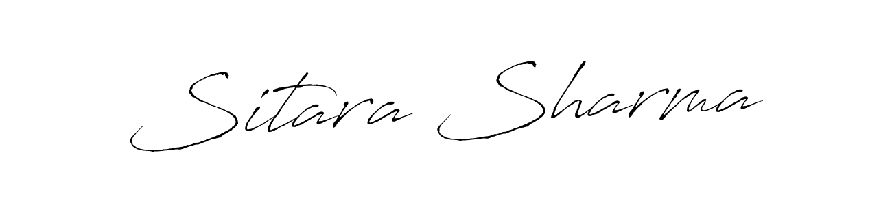 It looks lik you need a new signature style for name Sitara Sharma. Design unique handwritten (Antro_Vectra) signature with our free signature maker in just a few clicks. Sitara Sharma signature style 6 images and pictures png