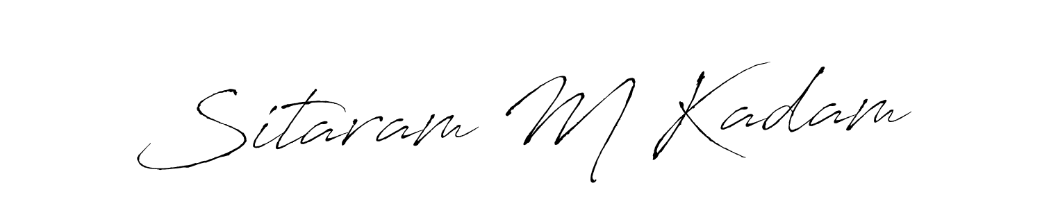 Similarly Antro_Vectra is the best handwritten signature design. Signature creator online .You can use it as an online autograph creator for name Sitaram M Kadam. Sitaram M Kadam signature style 6 images and pictures png