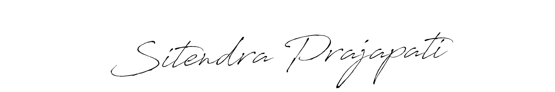Create a beautiful signature design for name Sitendra Prajapati. With this signature (Antro_Vectra) fonts, you can make a handwritten signature for free. Sitendra Prajapati signature style 6 images and pictures png