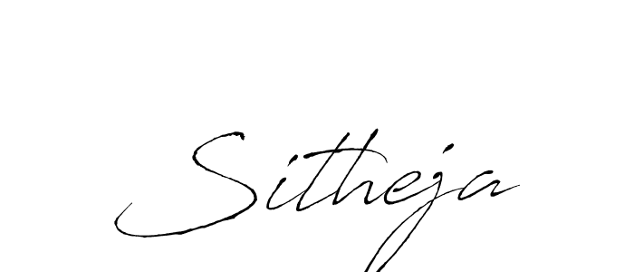Make a beautiful signature design for name Sitheja. With this signature (Antro_Vectra) style, you can create a handwritten signature for free. Sitheja signature style 6 images and pictures png