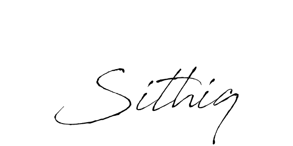 Use a signature maker to create a handwritten signature online. With this signature software, you can design (Antro_Vectra) your own signature for name Sithiq. Sithiq signature style 6 images and pictures png