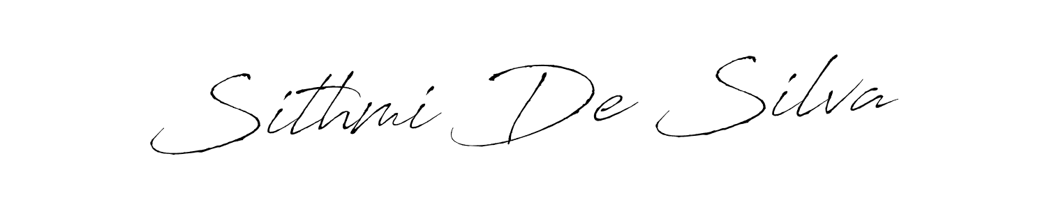 Use a signature maker to create a handwritten signature online. With this signature software, you can design (Antro_Vectra) your own signature for name Sithmi De Silva. Sithmi De Silva signature style 6 images and pictures png