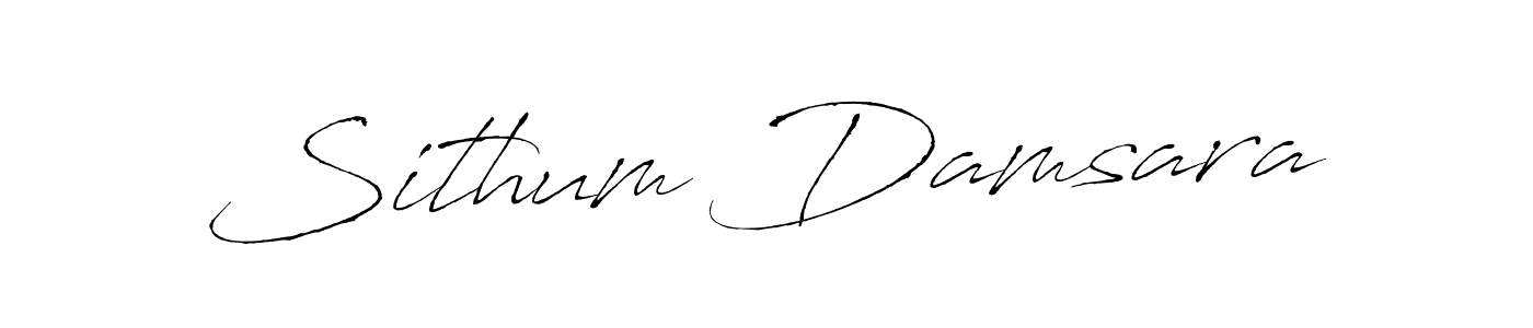 Design your own signature with our free online signature maker. With this signature software, you can create a handwritten (Antro_Vectra) signature for name Sithum Damsara. Sithum Damsara signature style 6 images and pictures png