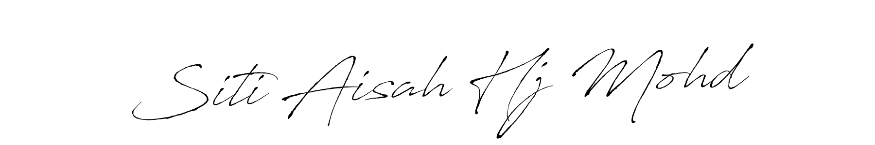 Siti Aisah Hj Mohd stylish signature style. Best Handwritten Sign (Antro_Vectra) for my name. Handwritten Signature Collection Ideas for my name Siti Aisah Hj Mohd. Siti Aisah Hj Mohd signature style 6 images and pictures png