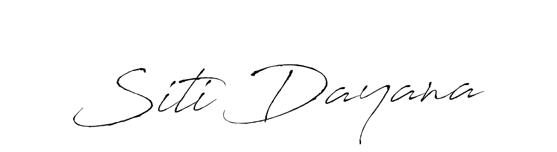 Create a beautiful signature design for name Siti Dayana. With this signature (Antro_Vectra) fonts, you can make a handwritten signature for free. Siti Dayana signature style 6 images and pictures png