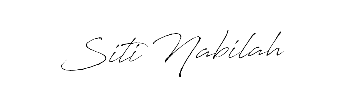 Make a beautiful signature design for name Siti Nabilah. Use this online signature maker to create a handwritten signature for free. Siti Nabilah signature style 6 images and pictures png