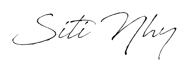 Make your name Siti Nhy memorable on every contract using Antro_Vectra autograph style. Instant transparent background export available. Siti Nhy signature style 6 images and pictures png