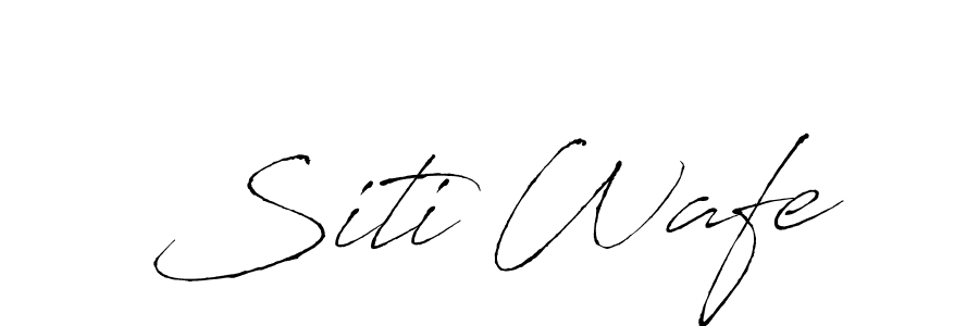 It looks lik you need a new signature style for name Siti Wafe. Design unique handwritten (Antro_Vectra) signature with our free signature maker in just a few clicks. Siti Wafe signature style 6 images and pictures png