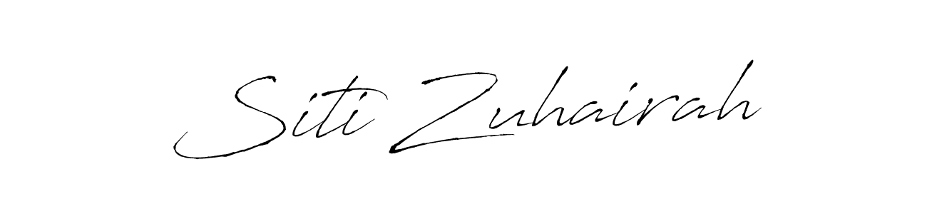 Make a beautiful signature design for name Siti Zuhairah. Use this online signature maker to create a handwritten signature for free. Siti Zuhairah signature style 6 images and pictures png